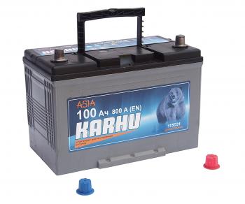 11 549 р. Аккумулятор KARHU 100Ач обратная полярность KARHU 6ст100(0)  с доставкой в г. Воронеж. Увеличить фотографию 2