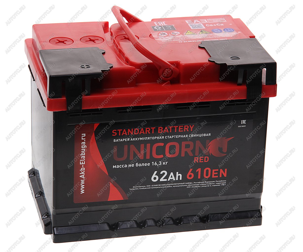 8 199 р. Аккумулятор UNICORN Red 62Ач UNICORN 6ст62(1)  с доставкой в г. Воронеж