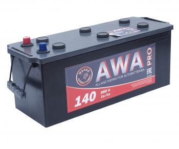 Аккумулятор AWA PRO 140Ач обратная полярность AWA 6ст140(3)