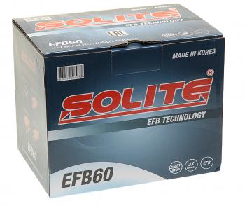 15 399 р. Аккумулятор SOLITE EFB 60Ач обратная полярность SOLITE 6ст60(0)  с доставкой в г. Воронеж. Увеличить фотографию 3
