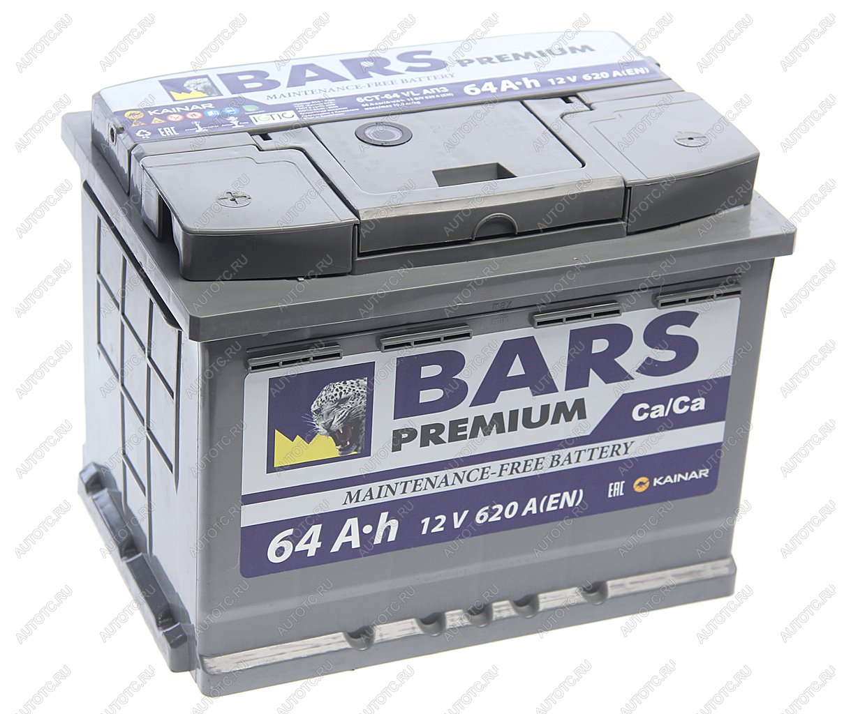 6 999 р. Аккумулятор BARS Premium 64Ач KAINAR 6ст64(1)  с доставкой в г. Воронеж