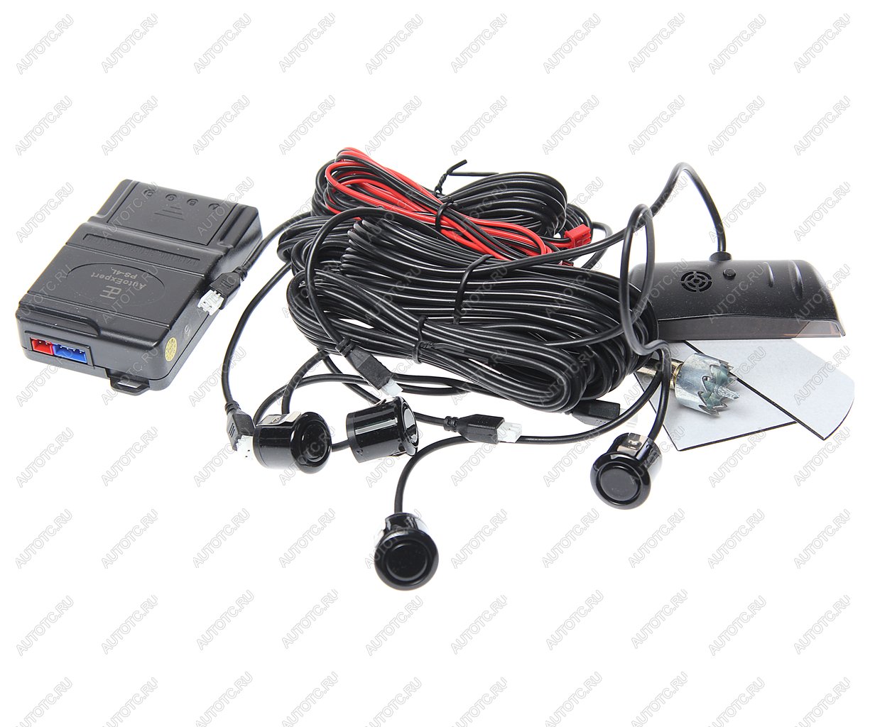 1 259 р. Датчик парковки d=19мм AUTOEXPERT AUTOEXPERT ps-4l black  с доставкой в г. Воронеж