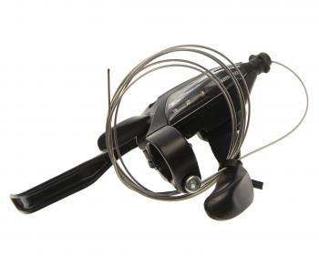1 479 р. Шифтер велосипедный скоростной левый (3 скорости) Altus SHIMANO SHIMANO st-ef500-3l  с доставкой в г. Воронеж. Увеличить фотографию 3
