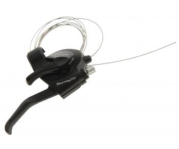 1 759 р. Шифтер велосипедный скоростной левый (8 скоростей) Tourney SHIMANO SHIMANO st-tx800-8r  с доставкой в г. Воронеж. Увеличить фотографию 2