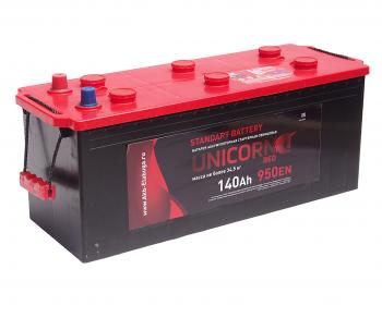Аккумулятор UNICORN Red 140Ач обратная полярность UNICORN 6ст140(3)