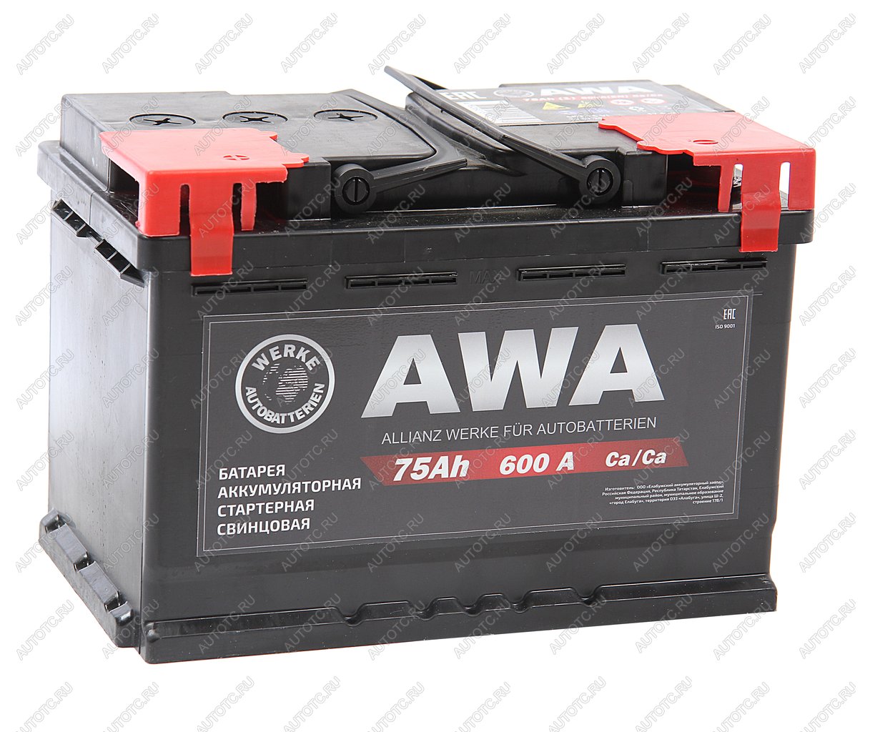 10 199 р. Аккумулятор AWA PRO 75Ач AWA 6ст75(1)  с доставкой в г. Воронеж