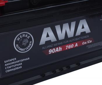 10 449 р. Аккумулятор AWA 90Ач AWA 6ст90(1)  с доставкой в г. Воронеж. Увеличить фотографию 3