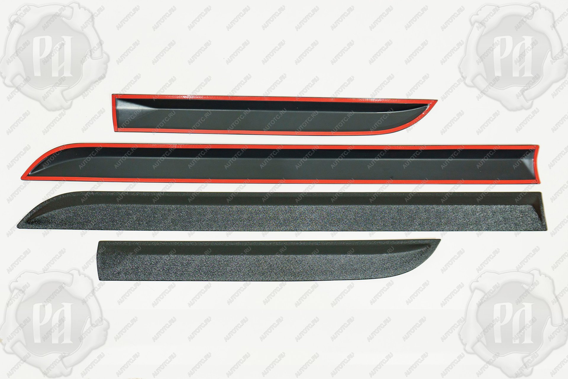 4 909 р. Молдинги на двери Русская Артель  Toyota Camry  XV40 (2006-2008) дорестайлинг (шагрень)  с доставкой в г. Воронеж