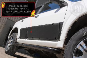 Молдинг двери передний правый Русская Артель Great Wall Hover H3 (2010-2014)  дорестайлинг (глянец под покраску)