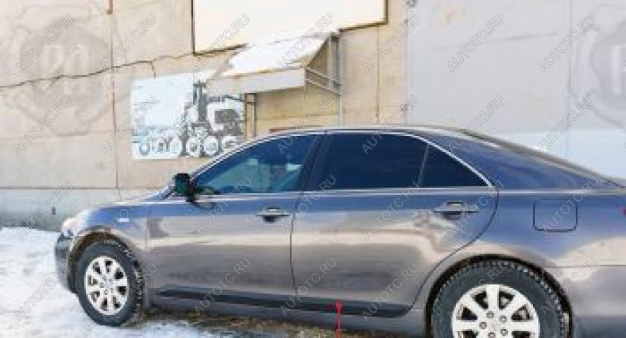 1 569 р. Молдинг двери передний правый Русская Артель Toyota Camry XV40 дорестайлинг (2006-2008) (глянец под покраску)  с доставкой в г. Воронеж