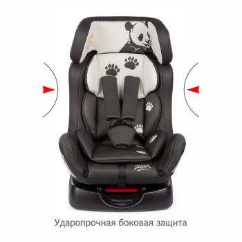 8 449 р. Автокресло детское 0-25кг (0+/I-II, 0-7лет) Диона SIGER KIA Cerato 1 LD седан дорестайлинг (2003-2007) (серо-бежевое панда)  с доставкой в г. Воронеж. Увеличить фотографию 1