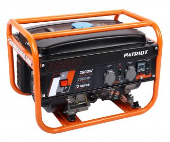 28 449 р. Бензогенератор 2.8кВт 4такт. расх.= 1.956лч. бак=15л PATRIOT PATRIOT grs 3500  с доставкой в г. Воронеж. Увеличить фотографию 3