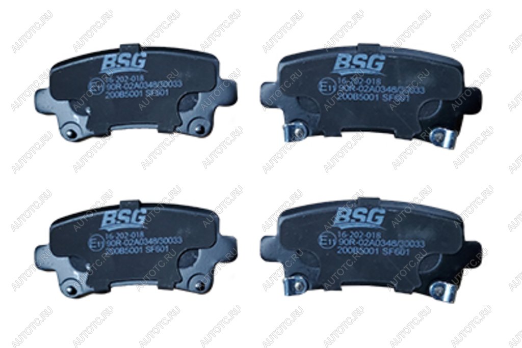 1 039 р. Колодки тормозные задние (4шт.) BSG SAAB 9-5 YS3G седан (2010-2012)  с доставкой в г. Воронеж