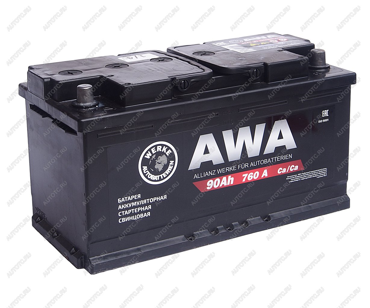 10 449 р. Аккумулятор AWA 90Ач обратная полярность AWA 6ст90(0)  с доставкой в г. Воронеж