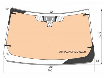 Стекло лобовое (Обогрев полный Две камеры Датчик дождя Молдинг) Land Rover Range Rover 17-22 FUYAO 7044AGACHMVWZ99