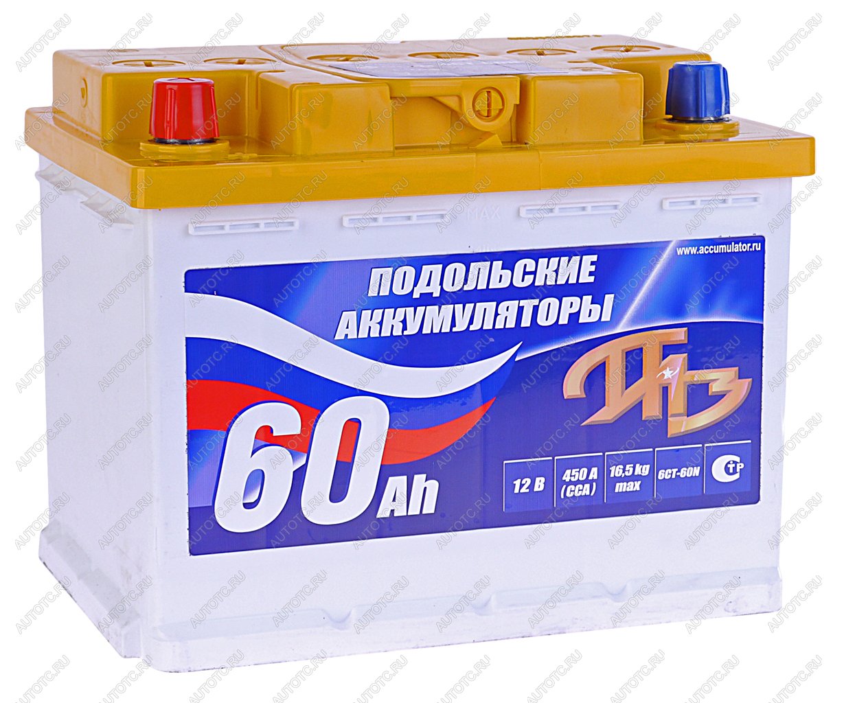 4 999 р. Аккумулятор ПОДОЛЬСК 60Ач ПОДОЛЬСК 6ст60(1)  с доставкой в г. Воронеж
