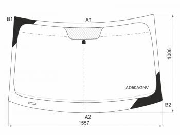Стекло лобовое Dodge Journey 07-15  Fiat Freemont 13-15 FUYAO AD50AGNV