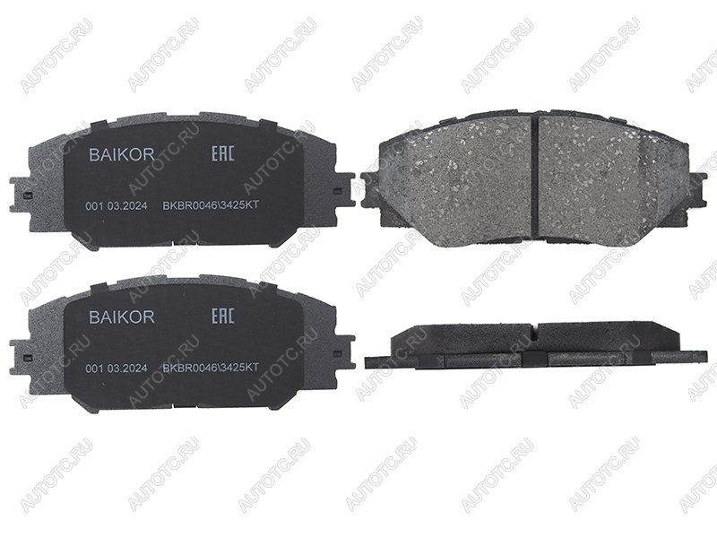 1 039 р. Колодки тормозные передние BAIKOR  Toyota Allion ( T240,  T260) - RAV4 ( XA305,  XA30,  XA40,  XA50)  с доставкой в г. Воронеж