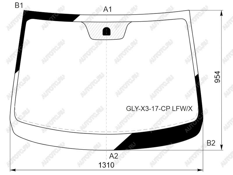 9 299 р. Стекло лобовое Livan X3 Pro 22- XYG GLY-X3-17-CP LFW/X  с доставкой в г. Воронеж