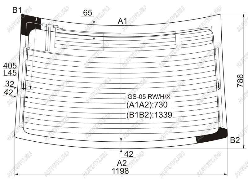 13 699 р. Стекло заднее (Цвет зеленый Обогрев Антенна) Lexus GS 05-12 XYG GS-05 RW/H/X  с доставкой в г. Воронеж