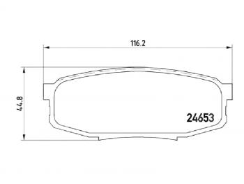 4 579 р. Колодки тормозные задние BAIKOR  Lexus LX570  J200 (2007-2022), Toyota Land Cruiser  200 (2007-2021), Toyota Sequoia ( XK80) (2007-2025), Toyota Tundra  XK50 (2007-2025)  с доставкой в г. Воронеж. Увеличить фотографию 1