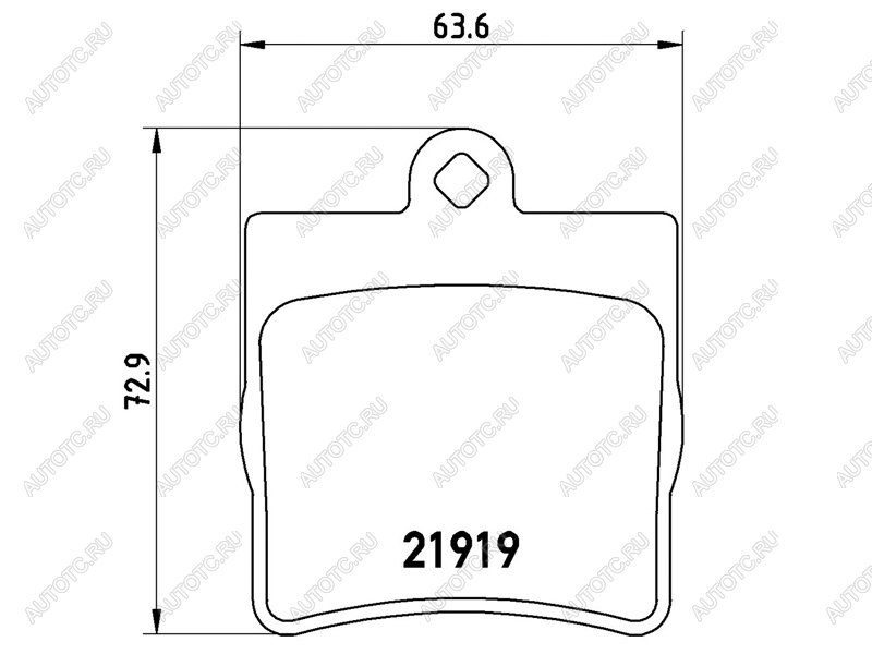 3 299 р. Колодки тормозные задние BAIKOR  Mercedes-Benz C-Class  W203 (2000-2008) дорестайлинг седан, рестайлинг седан  с доставкой в г. Воронеж