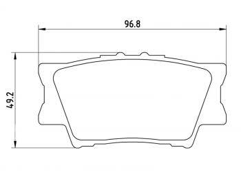 2 679 р. Колодки тормозные задние BAIKOR  Toyota Camry ( XV40,  XV50,  XV55,  XV70) (2006-2025) дорестайлинг, рестайлинг, дорестайлинг, 1-ый рестайлинг, 2-ой рестайлинг, дорестайлинг, рестайлинг  с доставкой в г. Воронеж. Увеличить фотографию 1