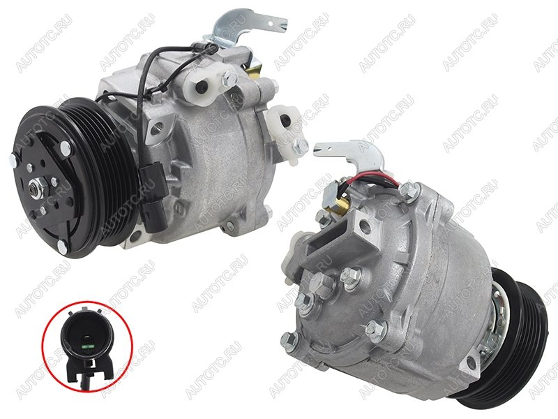 14 449 р. Компрессор кондиционера Mitsubishi ASX 10- / Lancer 07-17 / Outlander 05- / Peugeot 4007 07-14 / 400 SAT ST-245-0012, st2450012 SAT ST-245-0012  с доставкой в г. Воронеж