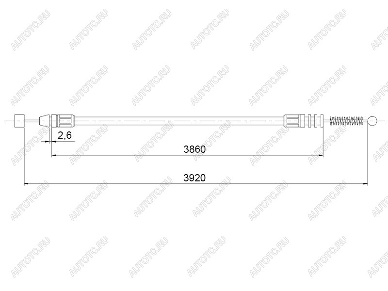 529 р. Трос багажника MITSUBISHI LANCER IXX 00-13 LHD SAT ST-345-0006  с доставкой в г. Воронеж