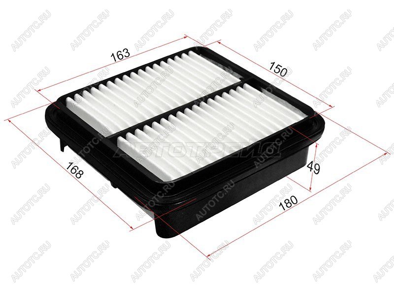 178 р. Фильтр воздушный SAT  Geely MK (2006-2015), Geely MK Cross (2011-2016), Toyota Vios ( седан,  хэтчбек) (2002-2007)  с доставкой в г. Воронеж