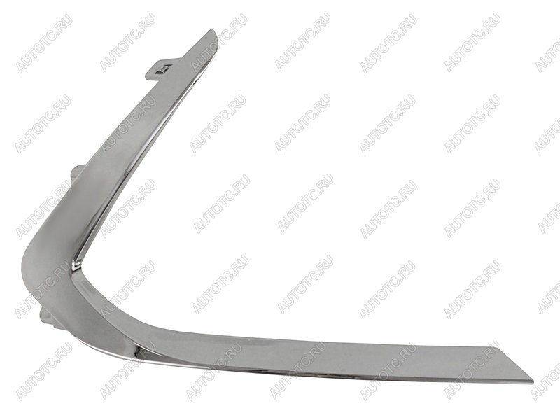 1 399 р. Правый молдинг переднего бампера SAT Hyundai Sonata DN8 (2019-2022) (хром)  с доставкой в г. Воронеж