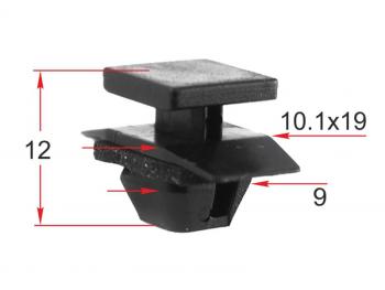Клипса молдинга кузова HONDA (1 шт.) SAT ST-KJ-2470, stkj2470 SAT ST-KJ-2470