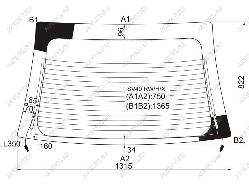 7 999 р. Стекло заднее (Цвет зеленый Обогрев Антенна) Toyota Camry Japan 94-98 XYG SV40 RW/H/X  с доставкой в г. Воронеж