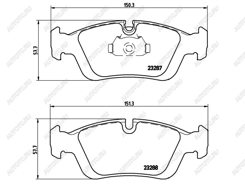 3 299 р. Колодки тормозные передние BREMBO BMW 3 серия E46 седан дорестайлинг (1998-2001)  с доставкой в г. Воронеж