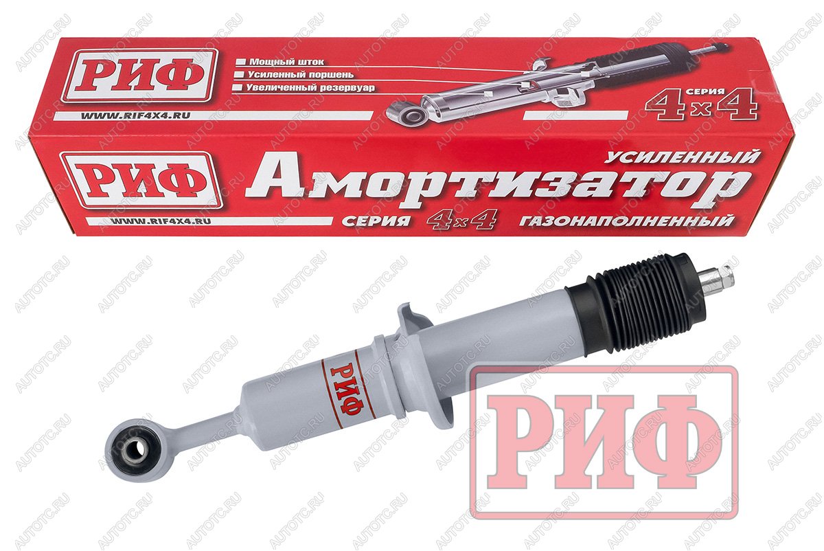 11 229 р. Амортизатор усиленный РИФ газовый передний Toyota Hilux 2015+, Fortuner 2015+ штатный и лифт 0-45 мм  sag239  с доставкой в г. Воронеж