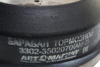 3 799 р. Барабан тормозной ГАЗ-3302,ГАЗель Next (проточенный) АВТОМАГНАТ АВТОМАГНАТ am-02-008  с доставкой в г. Воронеж. Увеличить фотографию 2