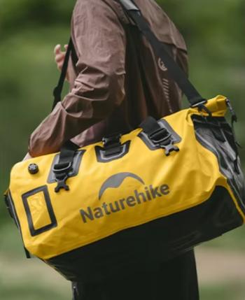 7 299 р. Гермосумка Naturehike 60 л ПВХ (желтая)  cnk2450xb015-60y  с доставкой в г. Воронеж. Увеличить фотографию 9