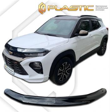 2 059 р. Дефлектор капота (рынок РФ рынок США) CA-Plastic Chevrolet Trailblazer (2019-2022) (серия Classic черный)  с доставкой в г. Воронеж. Увеличить фотографию 2