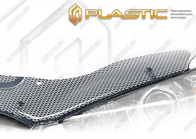2 479 р. Дефлектор капота CA-Plastic  Mitsubishi Eclipse Cross  GK (2021-2022) рестайлинг (серия Art графит)  с доставкой в г. Воронеж