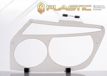 2 159 р. Защита фар CA-Plastic  Honda partner (1996-2005) (серия Шелкография белая)  с доставкой в г. Воронеж. Увеличить фотографию 2