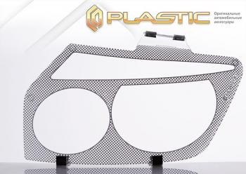 2 159 р. Защита фар CA-Plastic  Chevrolet Lanos  T100 (2002-2017) седан (серия Шелкография серебро)  с доставкой в г. Воронеж. Увеличить фотографию 2
