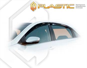 1 899 р. Дефлектора окон CA-Plastic  Hyundai I30 ( FD,  2 GD,  3 PD) (2007-2020) хэтчбек дорестайлинг, дорестайлинг, хэтчбэк 5 дв., рестайлинг, хэтчбэк 5 дв., хэтчбэк (Classic прозрачный)  с доставкой в г. Воронеж. Увеличить фотографию 2