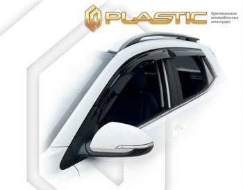 2 099 р. Дефлектора окон (рынок Южной Кореи) CA-Plastic KIA Stonic (2017-2025) (серия Classic полупрозрачный, без хром. молдинга)  с доставкой в г. Воронеж. Увеличить фотографию 2