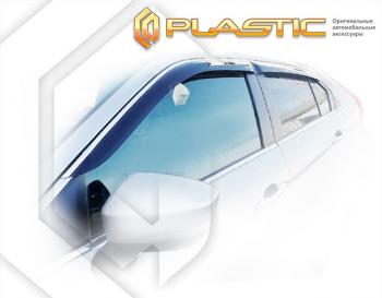 1 999 р. Дефлектора окон CA-Plastic Mitsubishi Eclipse Cross GK рестайлинг (2021-2022) (серия Classic полупрозрачный)  с доставкой в г. Воронеж. Увеличить фотографию 2