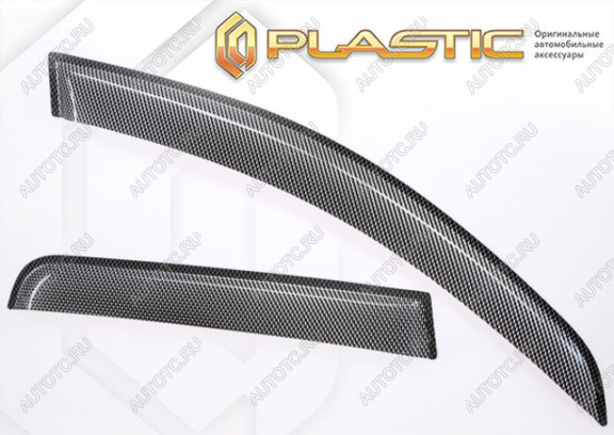 2 479 р.  Дефлектора окон (рынок РФ рынок Казахстана) CA-Plastic  Changan UNI-V (2021-2025) лифтбэк (серия Шелкография карбон серебро, без хром. молдинга)  с доставкой в г. Воронеж