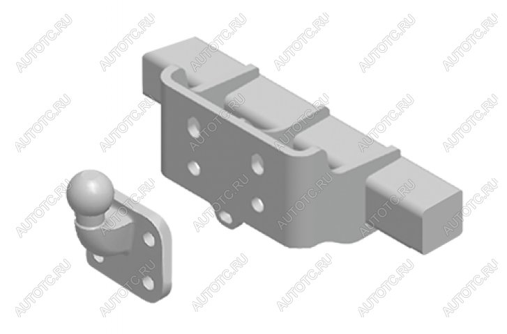 22 599 р. Фаркоп Aragon E5218BG Стальной, тип крюка: G  Mercedes Citan 2012- Renault Kangoo II Phase I 2008-2012 Renault Kangoo II Phase II 2013-  Aragon e5218bg  с доставкой в г. Воронеж