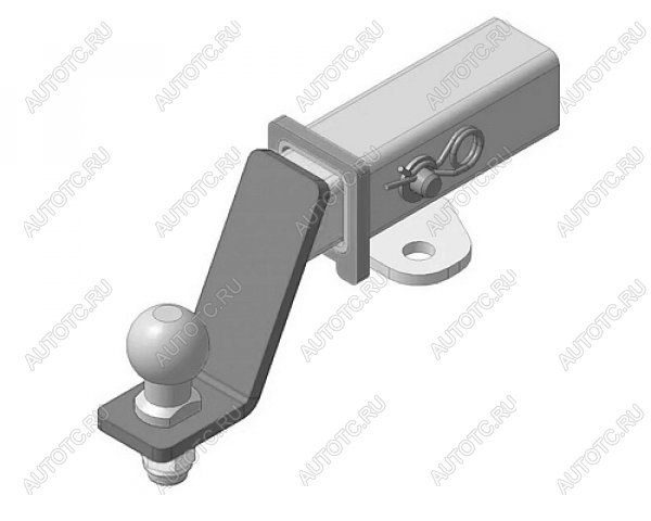 22 699 р. Фаркоп (легкосъемный, под квадрат 50х50, балка закрытая) Baltex Mazda BT-50 (2006-2011) (стальной, шар Е)  с доставкой в г. Воронеж