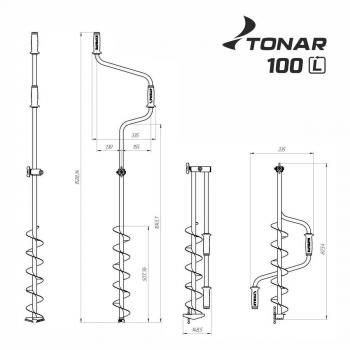 3 999 р. Ледобур ТОНАР ЛР-100Д левое вращение  lk-100ld  с доставкой в г. Воронеж. Увеличить фотографию 6