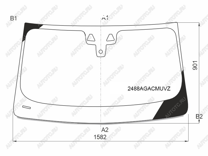 26 999 р. Стекло лобовое (Две камеры Датчик дождя Проекция Молдинг) BMW X4 18- FUYAO 2488AGACMUVZ  с доставкой в г. Воронеж