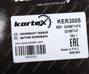 659 р. Датчик положения коленвала VW Passat (96-05) AUDI A4 (96-05) KORTEX KORTEX ker3005  с доставкой в г. Воронеж. Увеличить фотографию 6